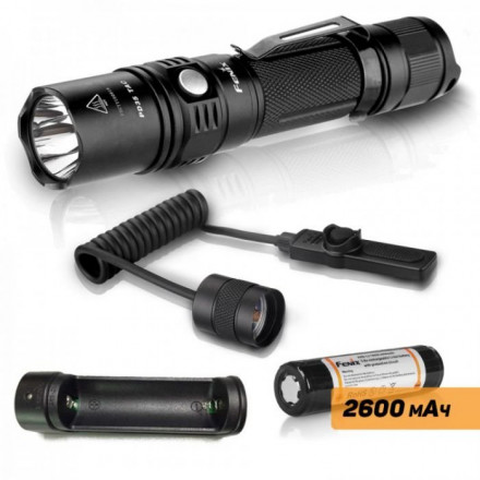 Набор: тактический фонарь Fenix PD35 TAC + ARB-L2-2600 + ARE-X1 + AER-02