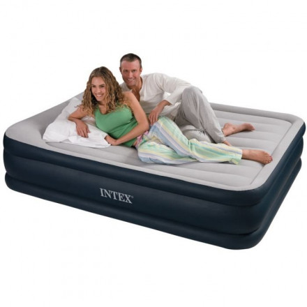 Кровать надувная Deluxe Pillow Rest Raised 152x203x43 см