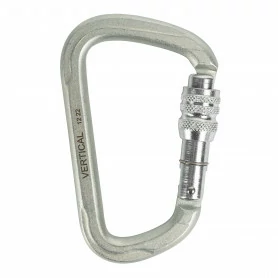 Карабин стальной люкс с муфтой, keylock, Вертикаль