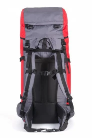 Рюкзак туристический Оптимал 2, серо-красный, 80 л, ТАЙФ