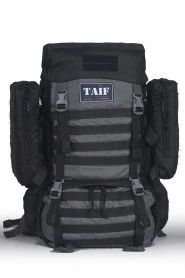 Рюкзак тактический Сармат 3, Оксфорд (рип-стоп), черный-серый, 65 л, ТАЙФ