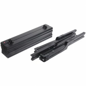 Стол кемпинговый складной, 114*59*43 см, цвет: чёрный, каркас алюминий