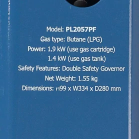 Газовая плита NaMilux PL2057PF керам. (+переходник)