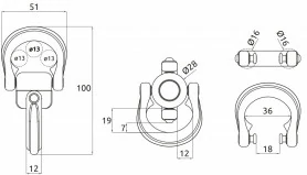 Вертлюг ENIGMA BLACK, CAMP