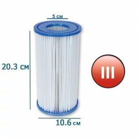Картридж для насоса Bestway, д=10,6 см, высота 20,3 см