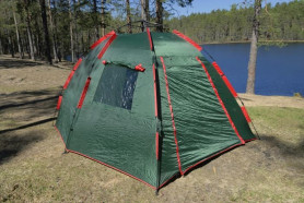 Палатка Talberg Garda 4, четырехместная, зеленый цвет