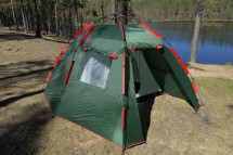 Палатка Talberg Garda 4, четырехместная, зеленый цвет