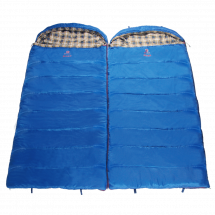 Спальный мешок Duvet Левый, серый/синий, Btrace