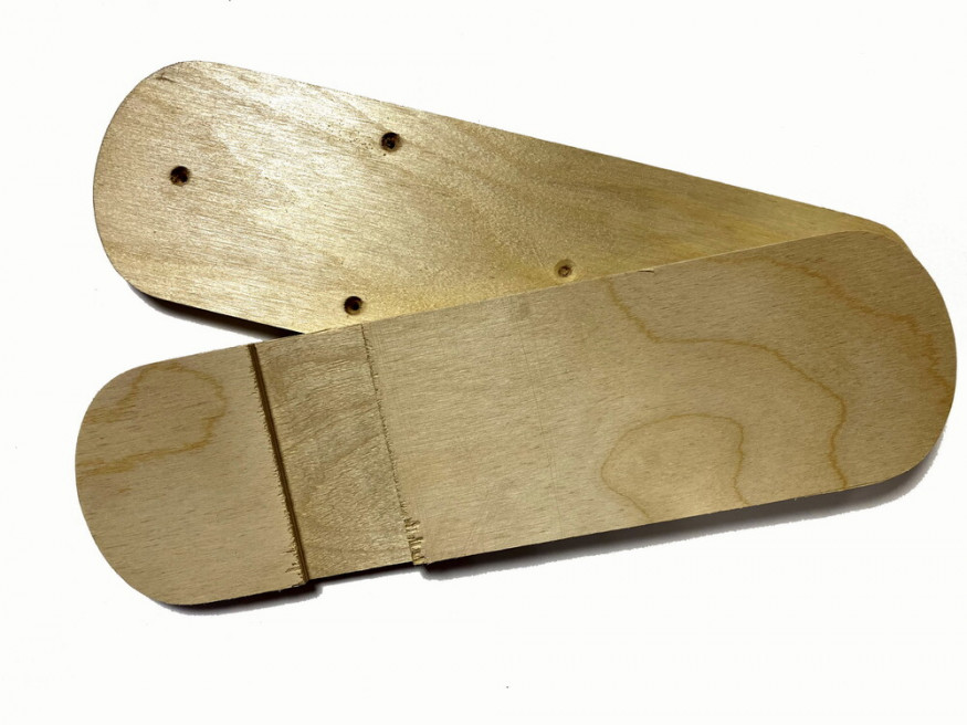 Лыжи Охотник, полнокамусные, дерево, длина 180, ширина 15 см