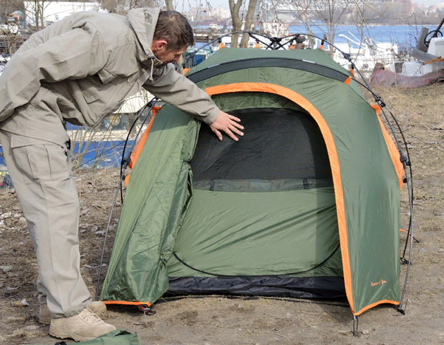 Палатка Envision 2 PRO, автоматическая, зеленый цвет