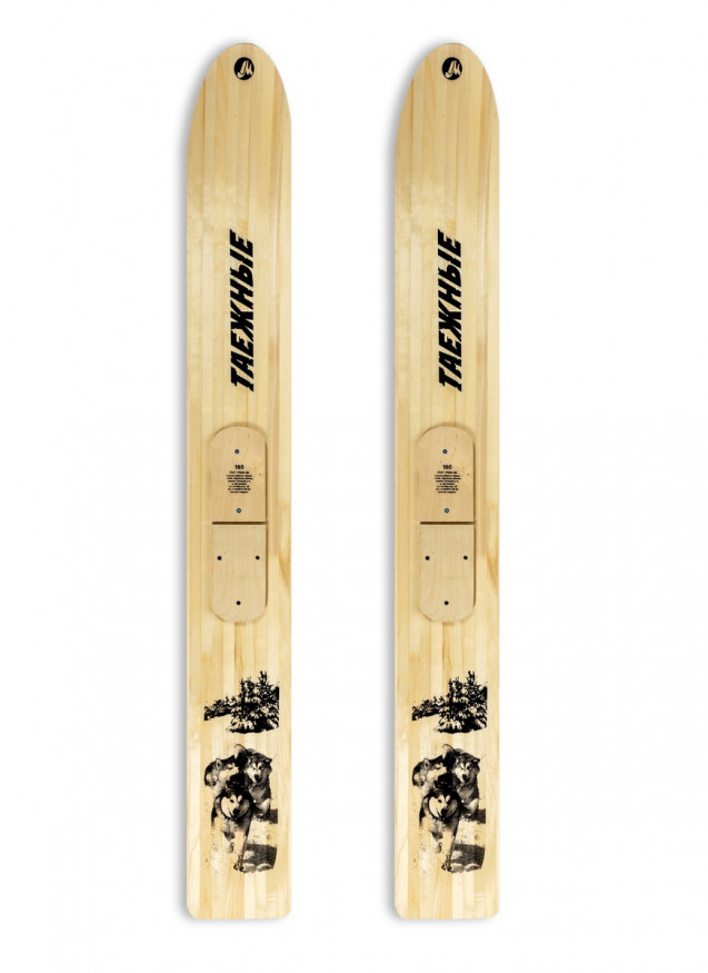 Лыжи ТАЕЖНЫЕ, дерево, длина 170 см, ширина 200 мм