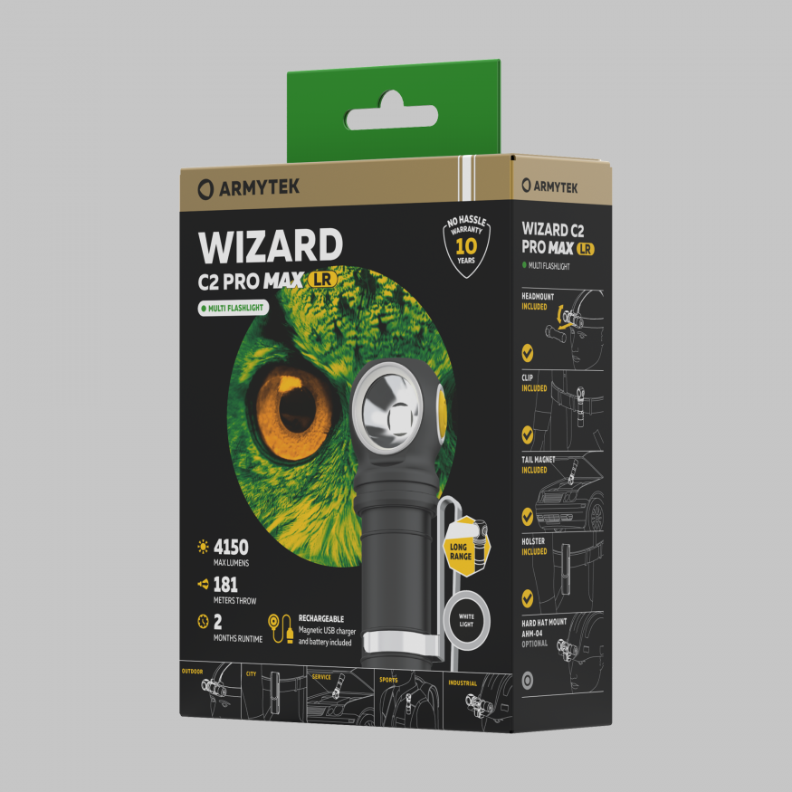 Armytek Wizard C2 Pro Max Magnet USB LR