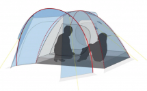Палатка Canadian Camper Rino 2-местная, цвет woodland