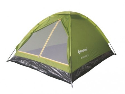 Палатка 3016 MONODOME Fiber 2 (двухместная) зелёный цвет
