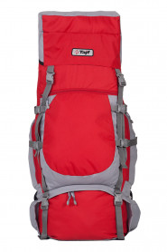 Рюкзак туристический Хальмер 2, с латами, красно-серый, 65 л, ТАЙФ