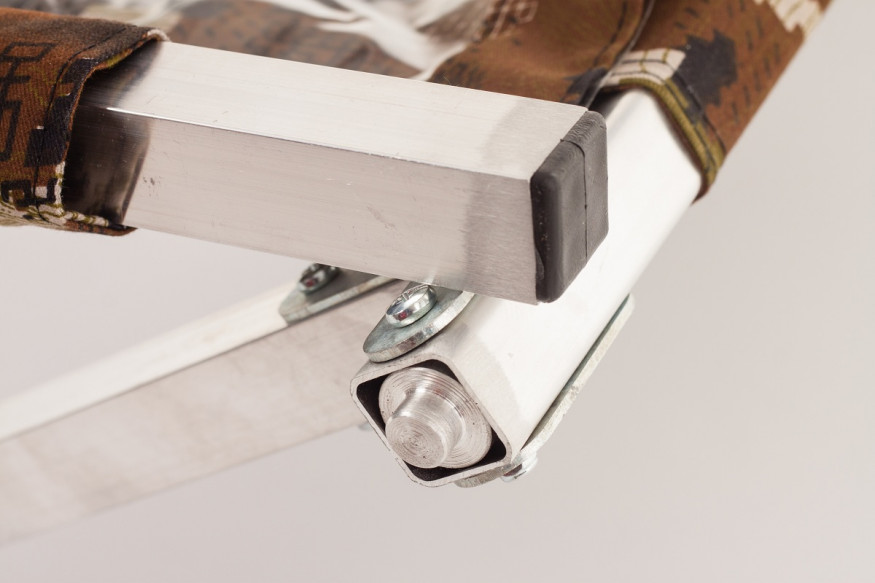 Раскладушка туристическая в чехле Пингвин, 2050х750х400 мм, труба алюминиевая 25х25 мм