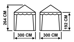 Митек Беседка 3 х 3 (шатер)