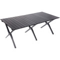 Стол кемпинговый складной, 114*59*43 см, цвет: чёрный, каркас алюминий