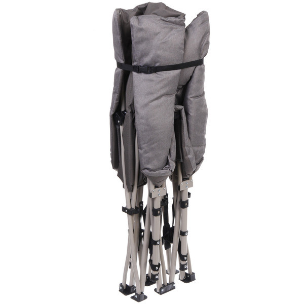 Раскладушка кемпинговая складная 188*66*41 см, серая