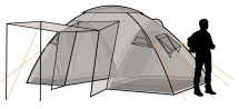 Палатка Canadian Camper SANA 4 PLUS, цвет royal