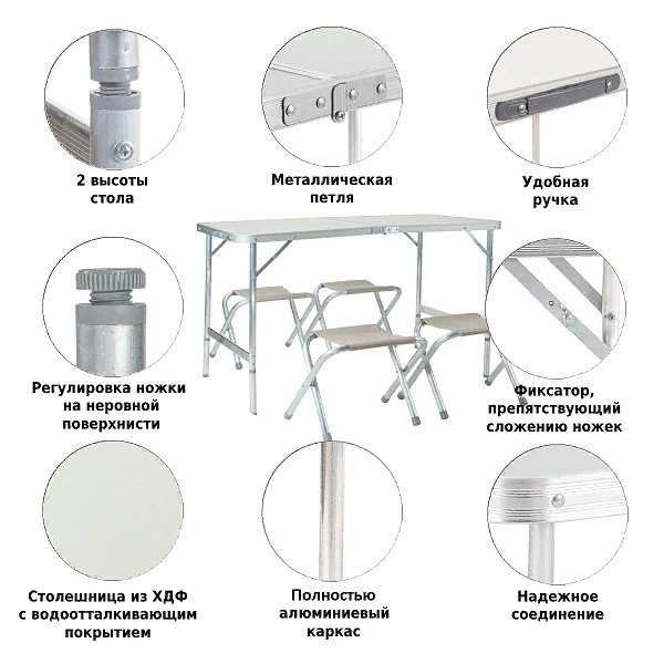 Набор мебели для пикника P749, Green Glade