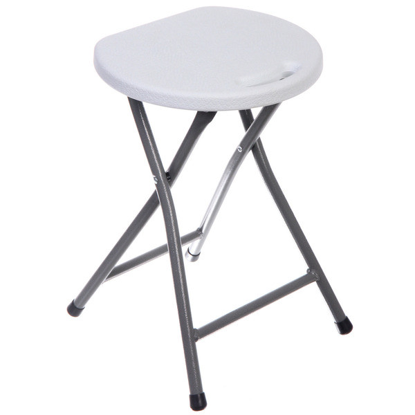 Табурет складной SJ-0052, 33*32*44 см. белый