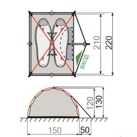 Палатка GreenLand Troll 2-местная