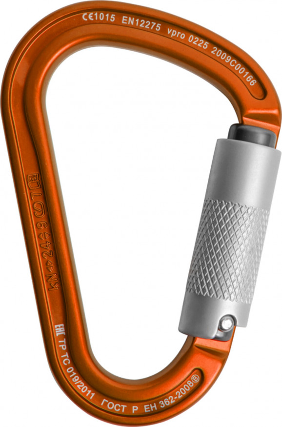 Карабин &amp;quot;Titanium автомат&amp;quot; с байонетной муфтой triple-lock, Венто, оранжевый