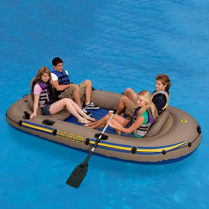 Надувная лодка Excursion 4 (Intex)